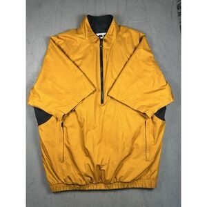 FootJoy DryJoys Tour Collection Golf Pullover Jacket Men's L  Yellow Half Zip